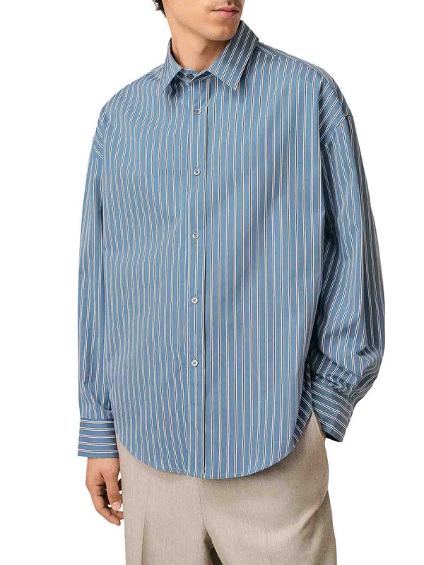 シャツ - ブルー shop online: AMI PARIS