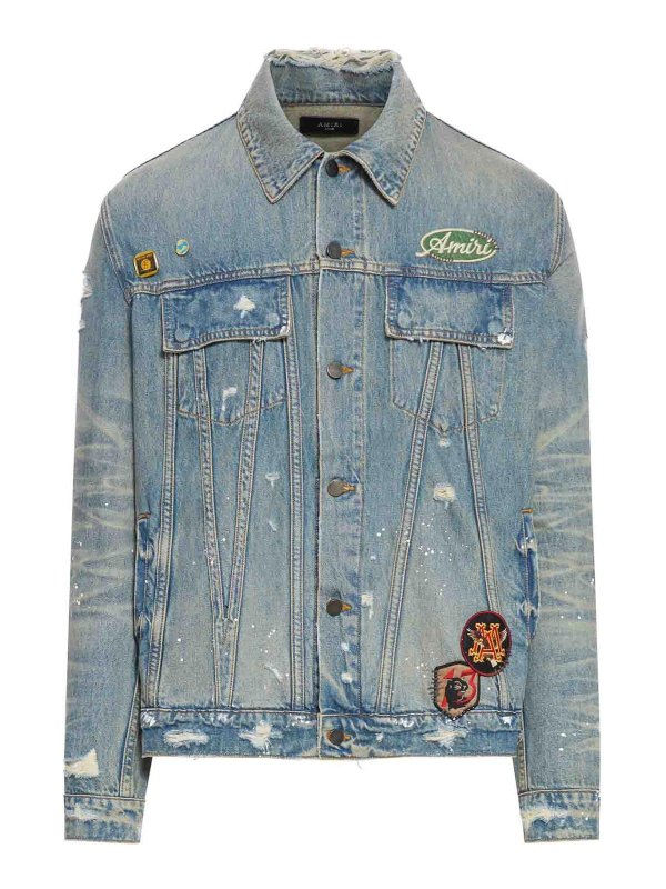 AMIRI: Casualjacken - Casualjacke - Blau