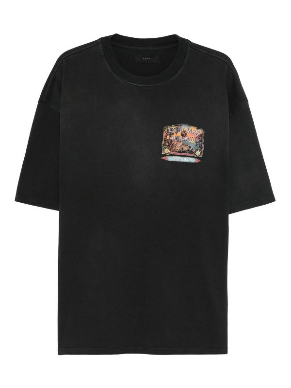 AMIRI: t-shirts - T-Shirt With  Jazz Hideaway Print
