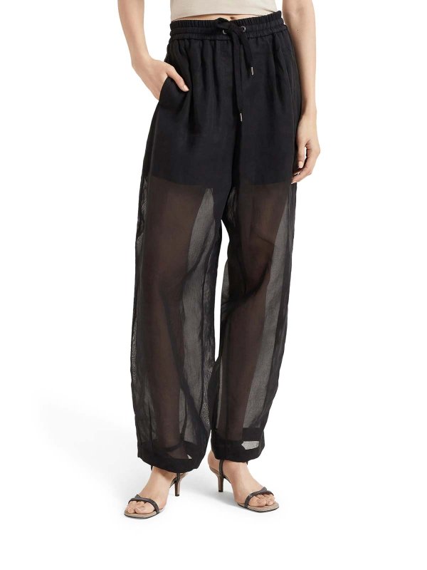 The Best Shops BRUNELLO CUCINELLI: Pantalons casual - Pantalons Décontractés - Noir