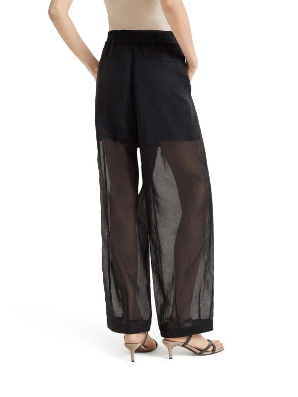 Pantalons Décontractés - Noir shop online: BRUNELLO CUCINELLI