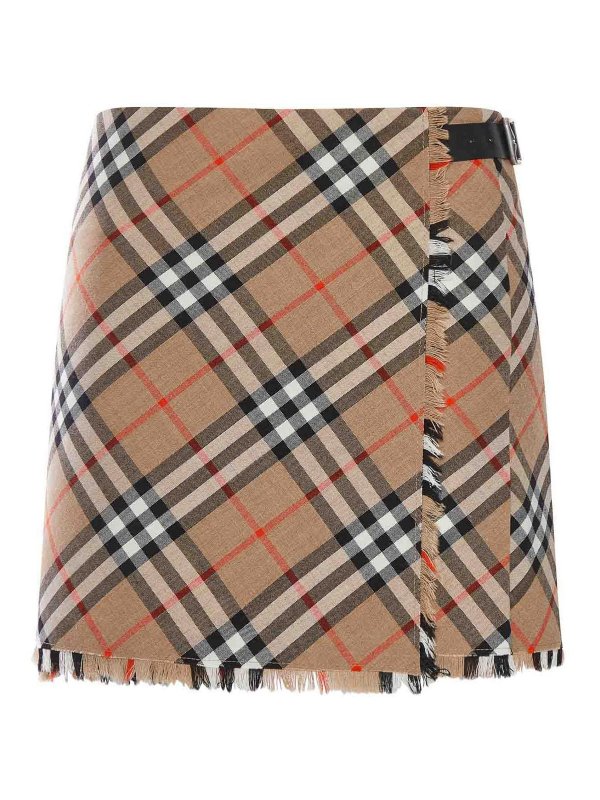 BURBERRY: Knielange und Midi Röcke - Midirock - Nude