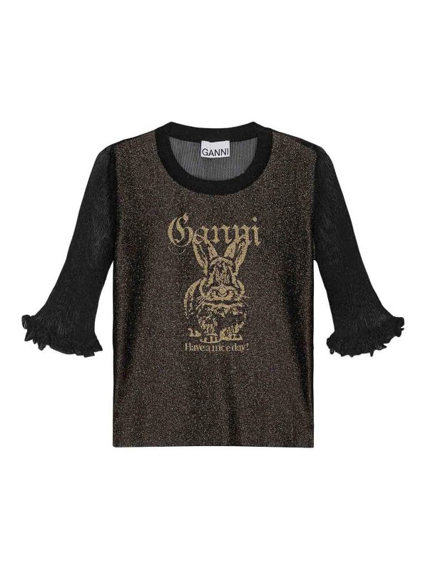 GANNI: Tops und Tank Tops - Top - Schwarz