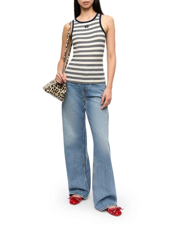 GANNI: Tops & Débardeurs online - Top - Bleu