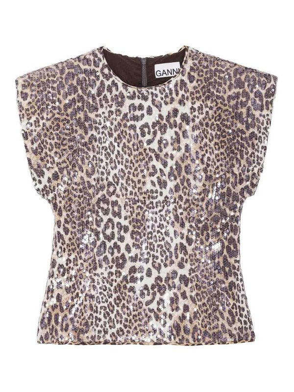 GANNI: Blouses - Blouse - Multicolore