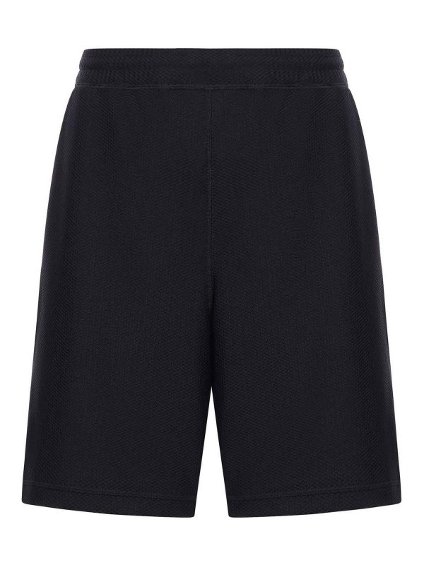 GIORGIO ARMANI: Trousers Shorts - Sports Bermuda Shorts In Perforated Fabric