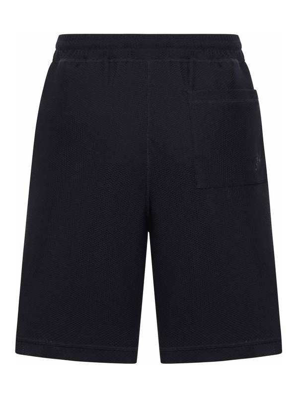 GIORGIO ARMANI: Trousers Shorts online - Sports Bermuda Shorts In Perforated Fabric