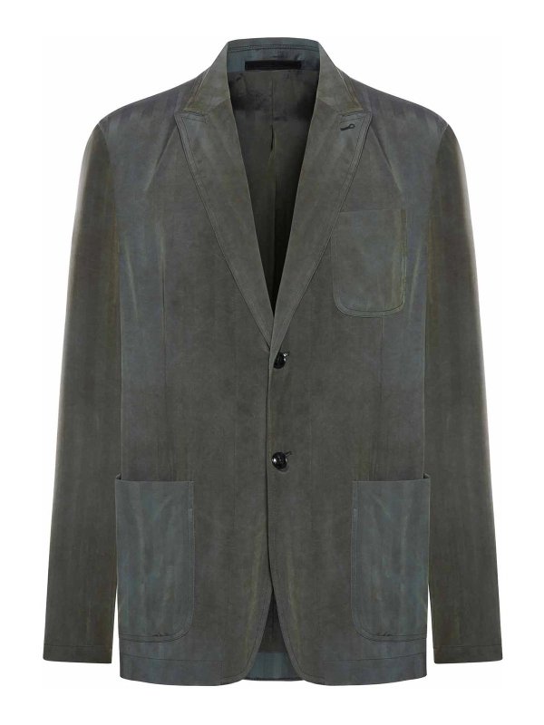 GIORGIO ARMANI: カジュアルジャケット - カジュアルジャケット - 緑