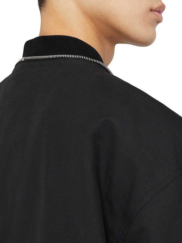 Bomber - Noir shop online: JIL SANDER