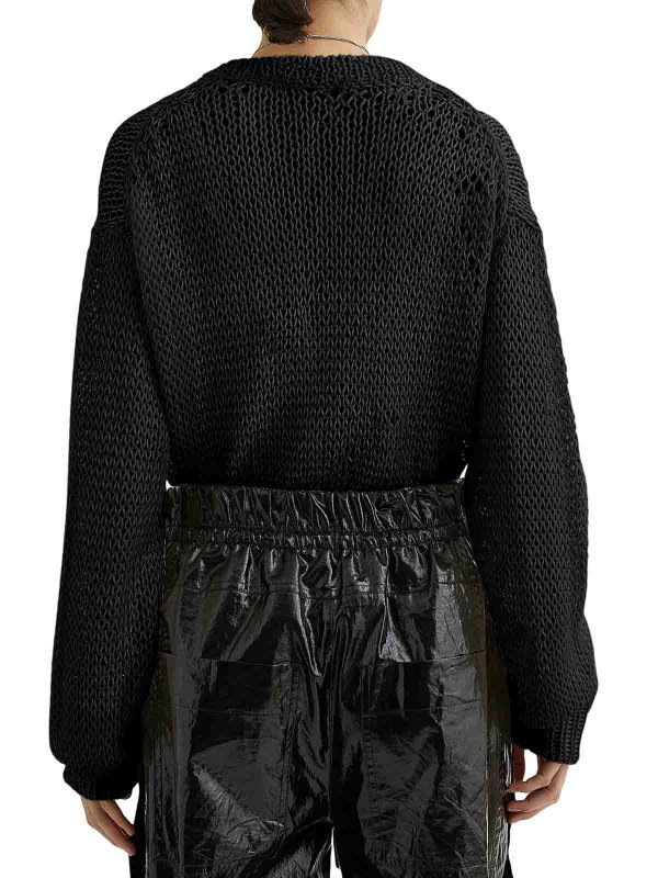 Crewneck Sweater In Openwork Silk shop online: JIL SANDER