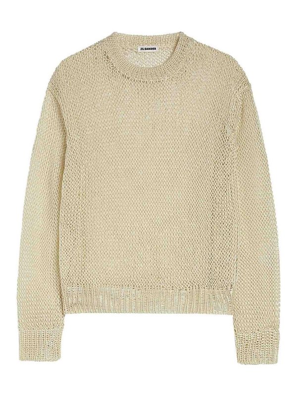 JIL SANDER: クルーネック - クルーネック - ヌードカラー