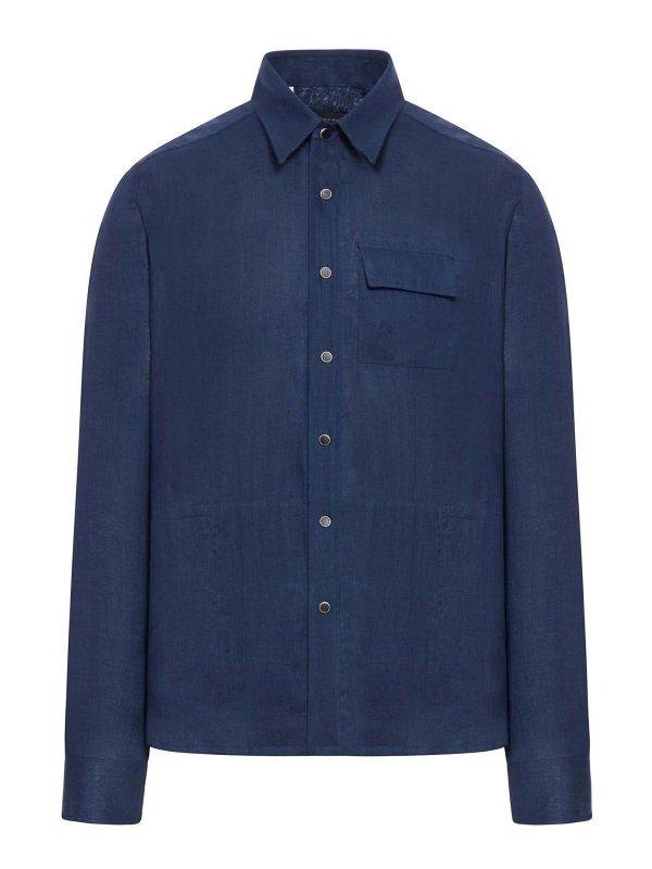 KITON: シャツ - シャツ - ブルー