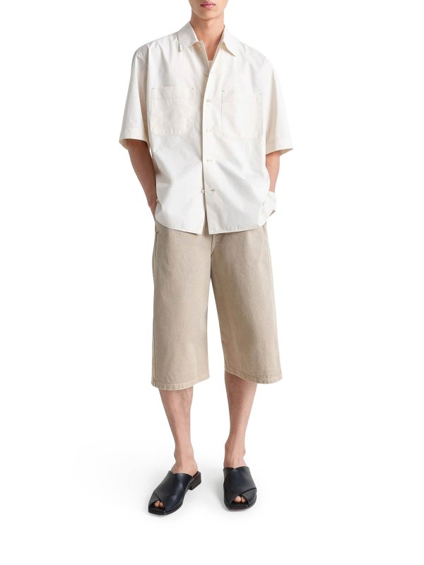 LEMAIRE: トラウザーショーツ online - ショートパンツ - ヌードカラー