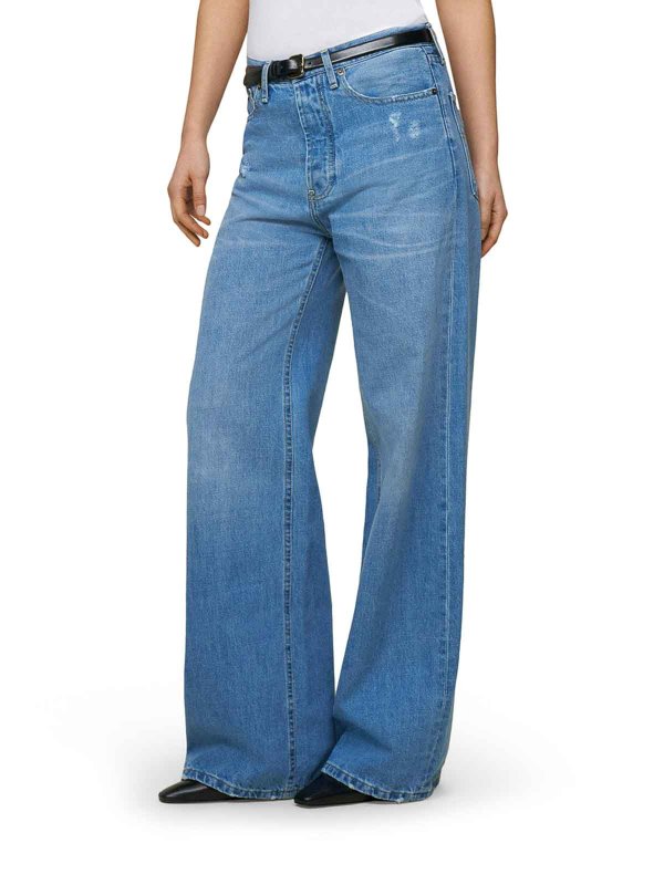 The Best Shops LOIS: bootcut jeans - Skater Loose Wide Leg Jeans