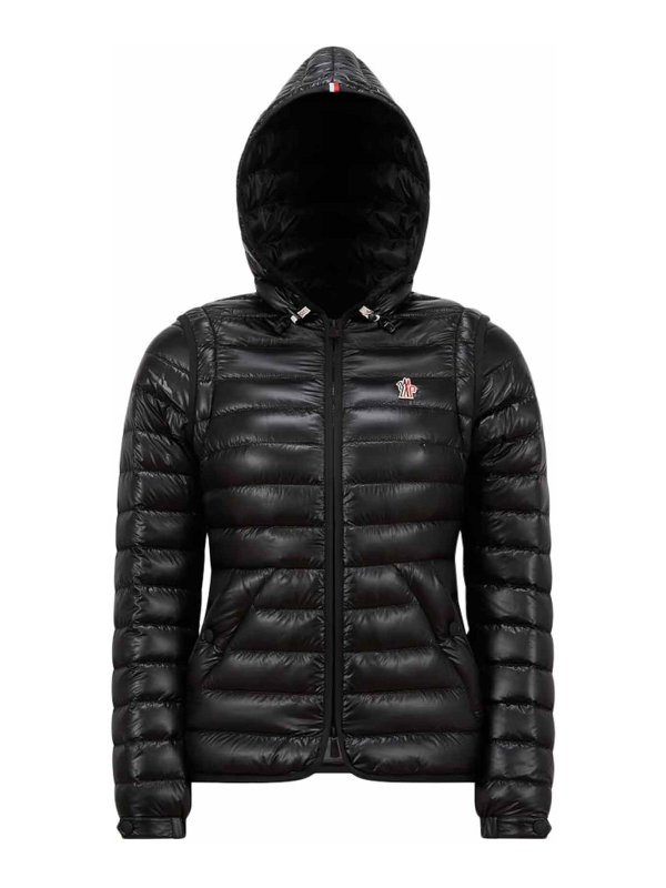 MONCLER: Kurze Daunenjacken - Daunenjacke - Schwarz