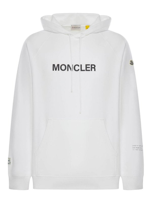 MONCLER: Sudaderas y suéteres - Sudadera - Blanco