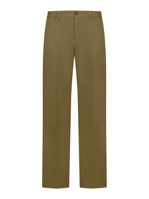 PT TORINO: pantaloni casual - Pantaloni a gamba dritta miscela di lino