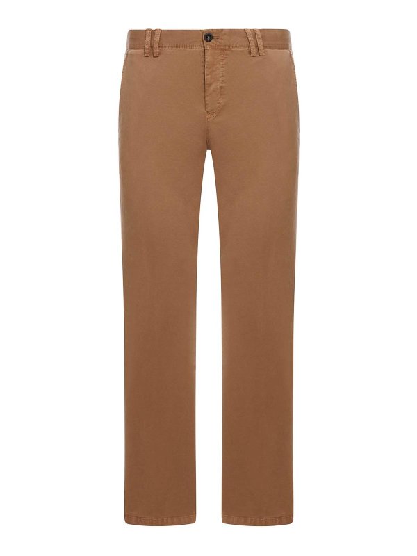 PT TORINO: pantaloni casual - Pantaloni di cotone in forma slim