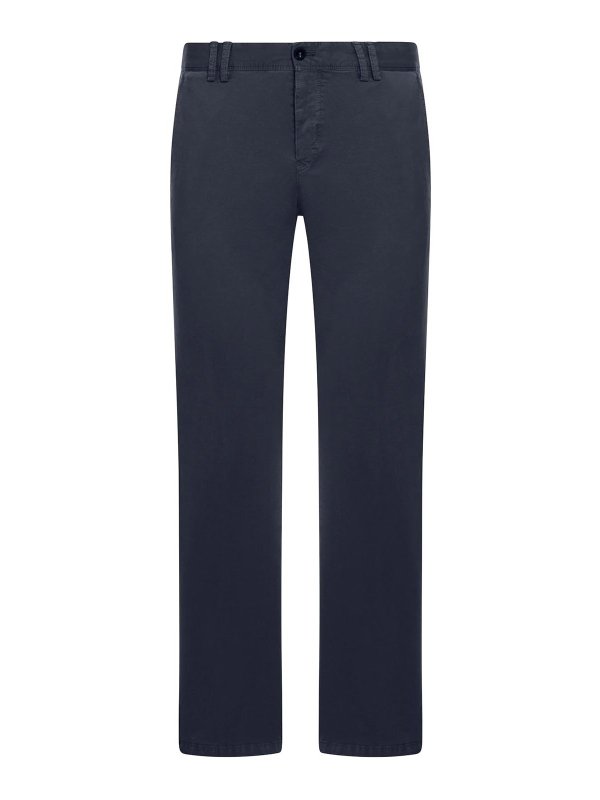 PT TORINO: Pantalons casual - Pantalons Décontractés - Bleu