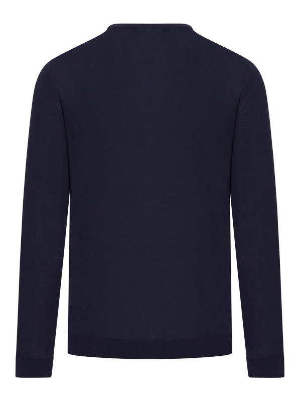 ROBERTO COLLINA: Pull col rond online - Pull Col Rond - Bleu