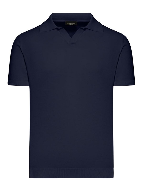 ROBERTO COLLINA: Polos - Polo - Azul