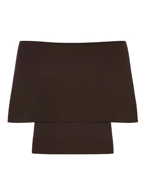 ROBERTO COLLINA: ボートネック - ボートネック - ブラウン