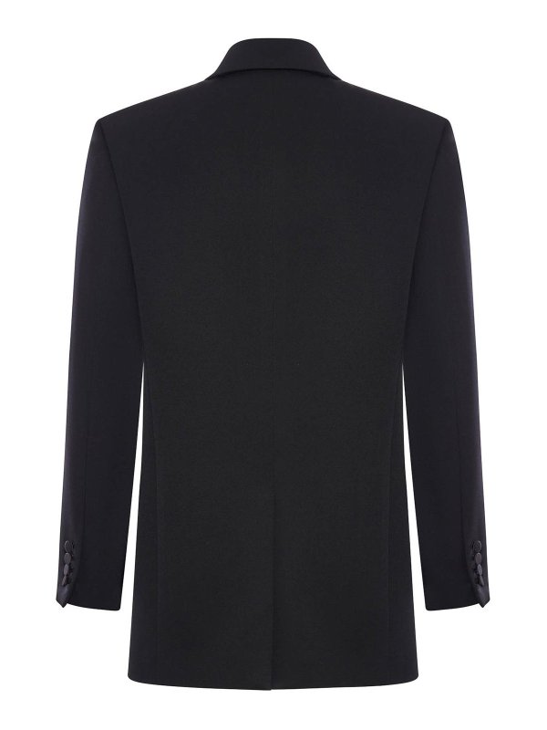 SAINT LAURENT: casual jackets online - Wool Grain De Poudre Jacket