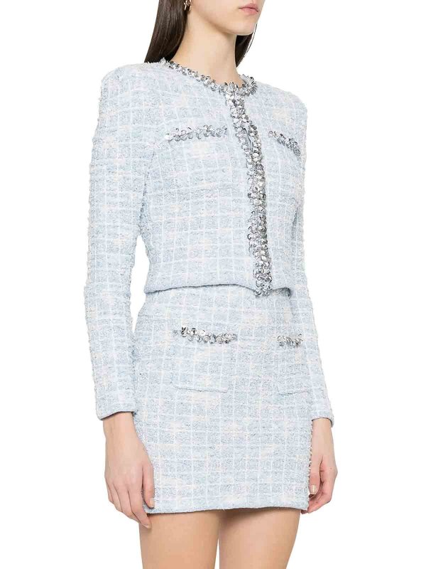 The Best Shops Self Portrait: cardigans - Boucle Cardigan With Applications