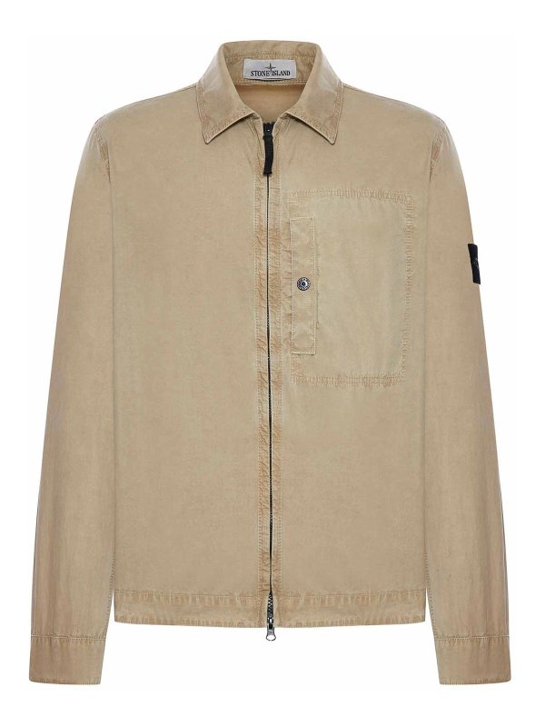 STONE ISLAND: シャツ - シャツ - ヌードカラー