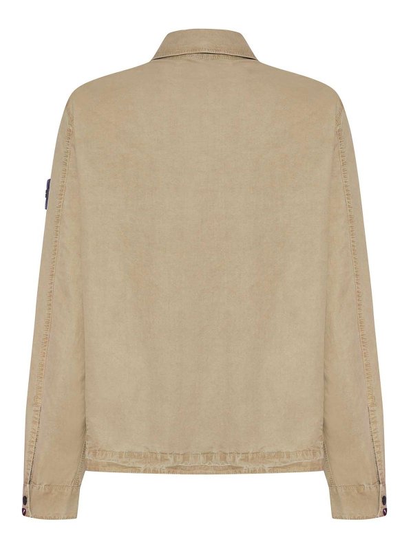 STONE ISLAND: シャツ online - シャツ - ヌードカラー