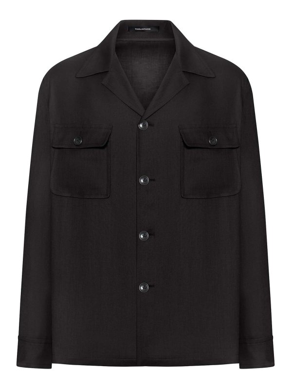 TAGLIATORE: shirts - Linen Shirt