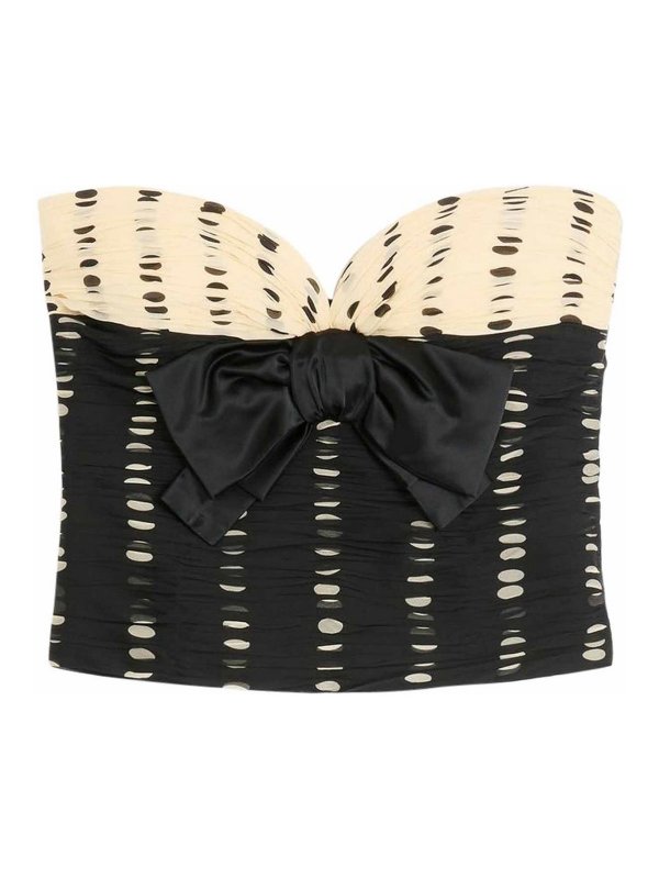 VALENTINO GARAVANI: Tops & Tank tops - Chiffon Top With Plusdepois Print