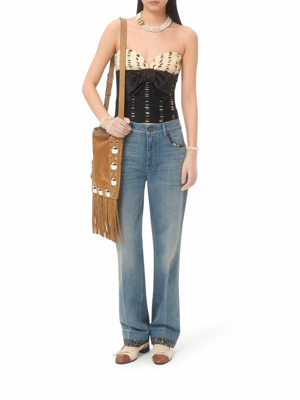 VALENTINO GARAVANI: Tops & Tank tops online - Chiffon Top With Plusdepois Print