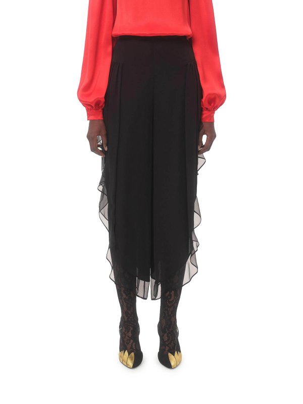 The Best Shops VALENTINO GARAVANI: casual trousers - Georgette Baloon Pants