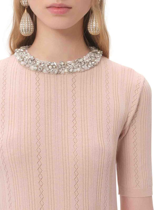 The Best Shops VALENTINO GARAVANI: Rundhalspullover - Nude