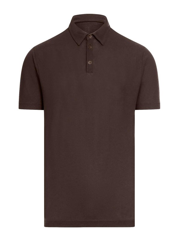 ZANONE: Poloshirts - Poloshirt - Braun