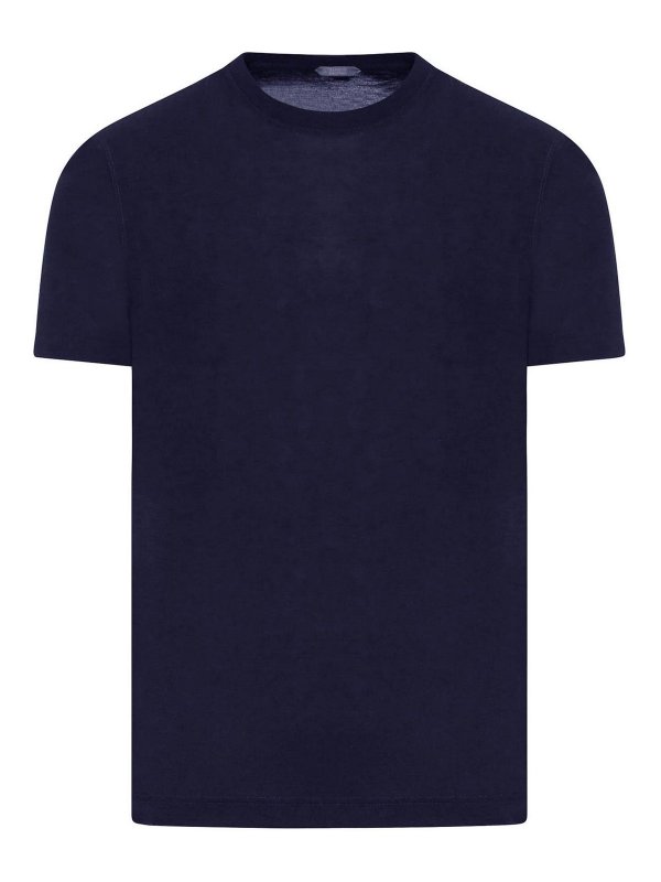 ZANONE: T-shirts - T-Shirt - Bleu