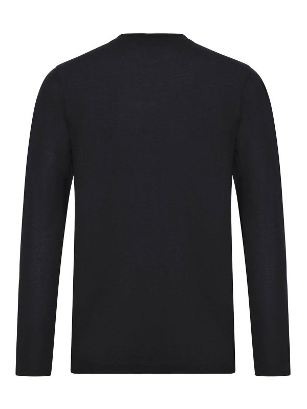 ZANONE: t-shirts online - Slim Fit Crewneck Long Sleeve T-Shirt