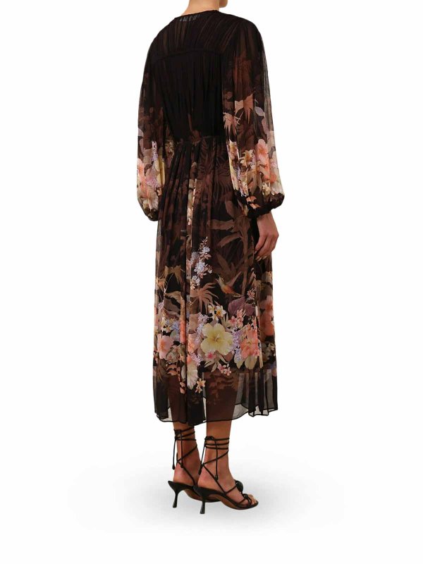 The Best Shops ZIMMERMANN: Knielange Kleider - Knielanges Kleid - Bunt