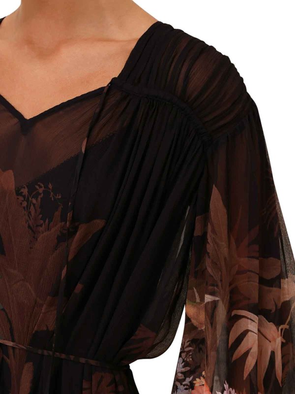 Knielanges Kleid - Bunt shop online: ZIMMERMANN