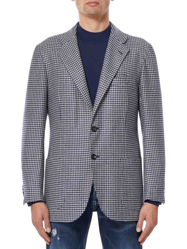 The Best Shops KITON: blazers - Pied De Poule Blazer