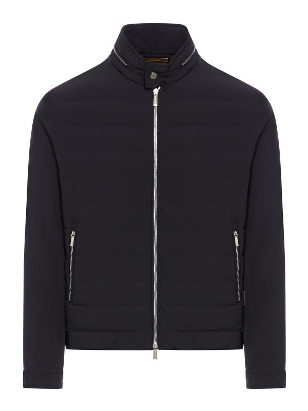 MOORER: casual jackets - Padded Jacket In Technical Fabric