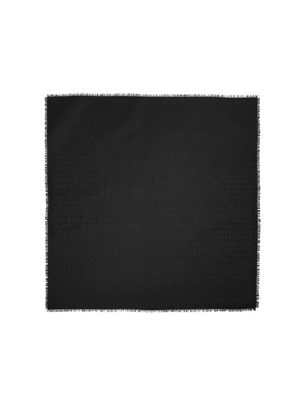SAINT LAURENT: scarves online - Wool & Silk Jacquard  Square Scarf