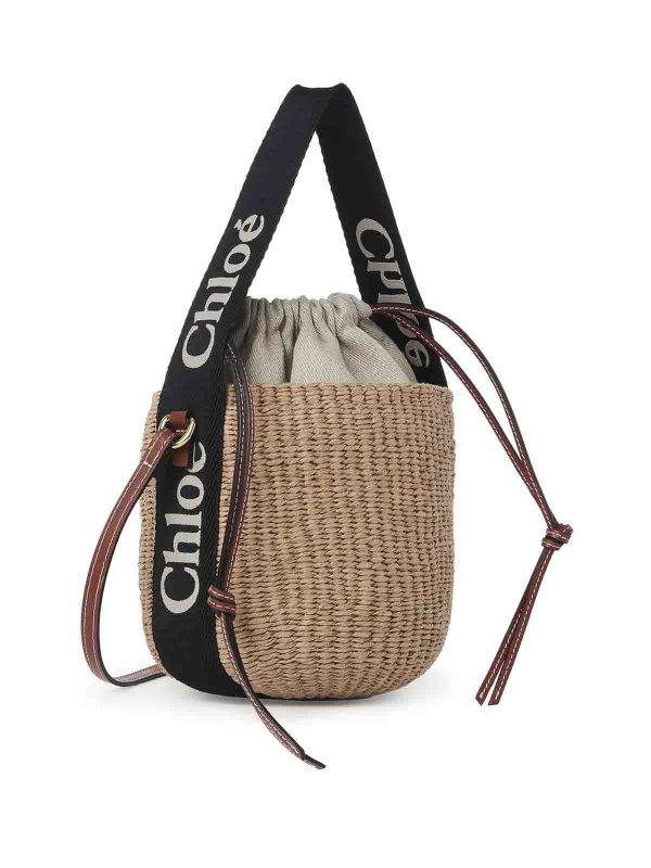 Small Basket Bag In Natural Fibers shop online: CHLOE