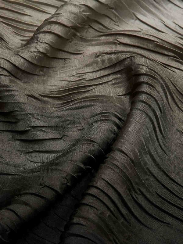 GIORGIO ARMANI: scarves online - Pleated Printed Silk Scarf
