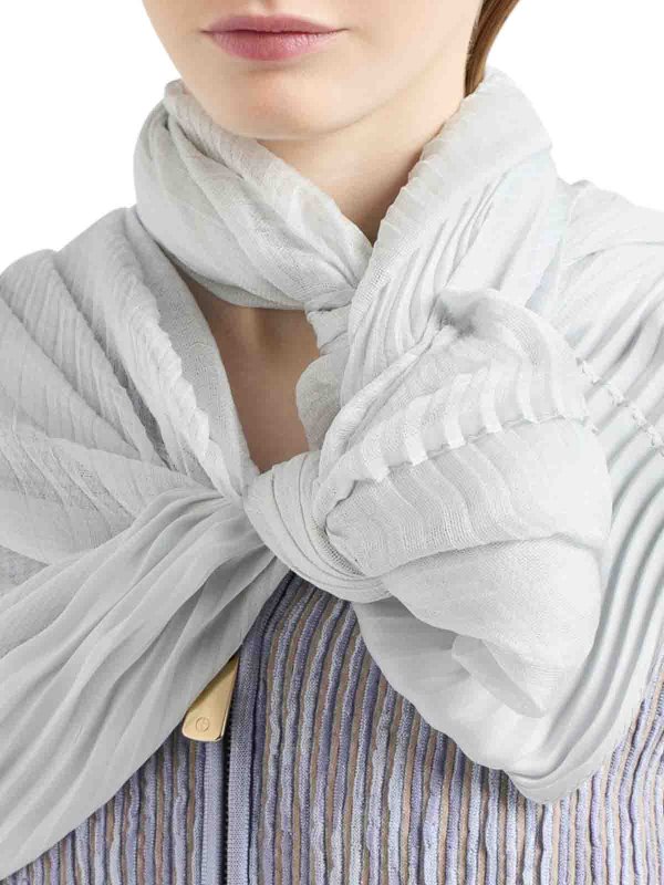 GIORGIO ARMANI: scarves online - Pleated Silk Stole