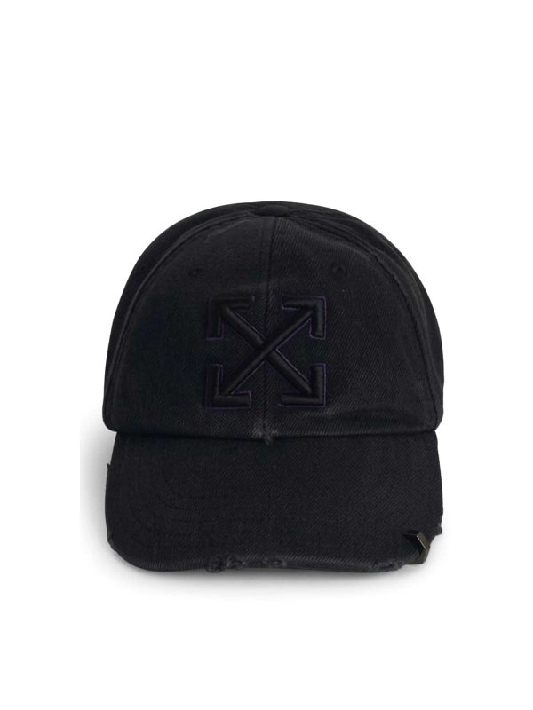 OFF-WHITE: cappelli - Cappellino da baseball con logo
