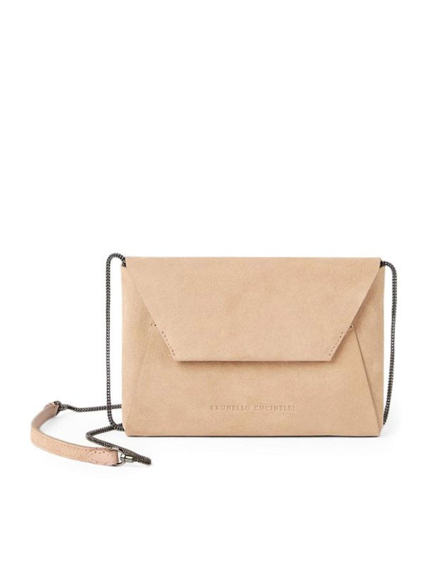 BRUNELLO CUCINELLI: ショルダーバッグ - ショルダーバッグ - ブラウン