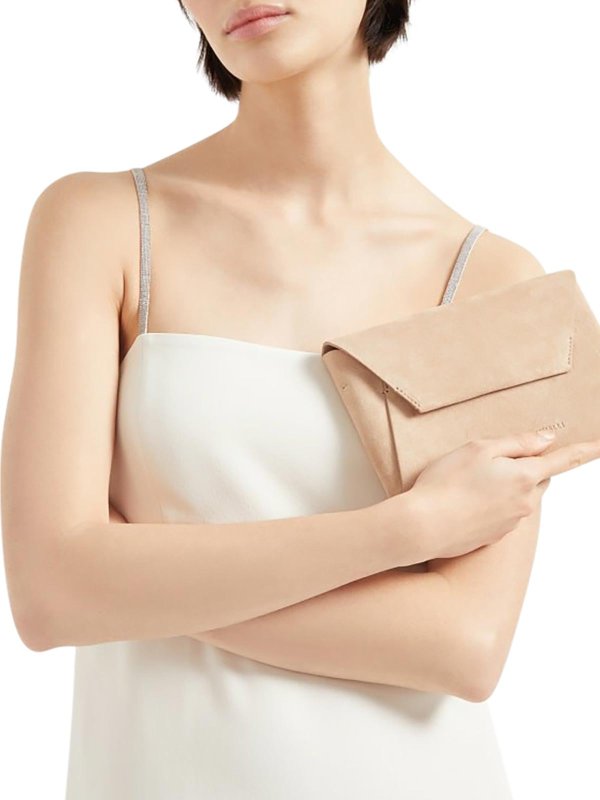 BRUNELLO CUCINELLI: ショルダーバッグ online - ショルダーバッグ - ブラウン