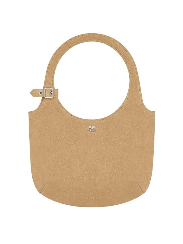 Courreges: totes bags - Holy Suede Bag